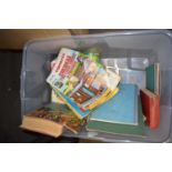 BOX OF MIXED BOOKS - THOMAS THE TANK ENGINE, MAGAZINES ETC