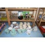 VARIOUS MIXED MUGS, KITCHEN WARES ETC