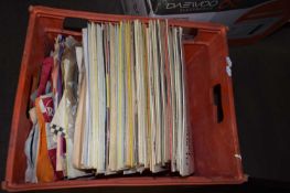 LARGE BOX OF MIXED LPS AND SINGLES