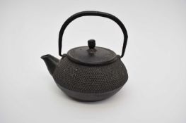 Japanese metal tea pot and cover