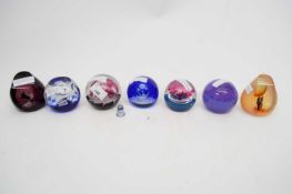 Caithness Limited Edition Paperweights including Flower Form 541/1500, Bauble Bangle Beads 809/1500,