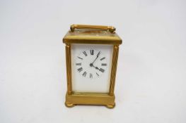 Brass carriage clock