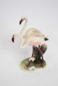 Continental porcelain model of two wading birds