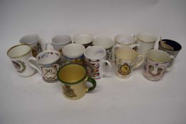 Quantity of commemorative mugs