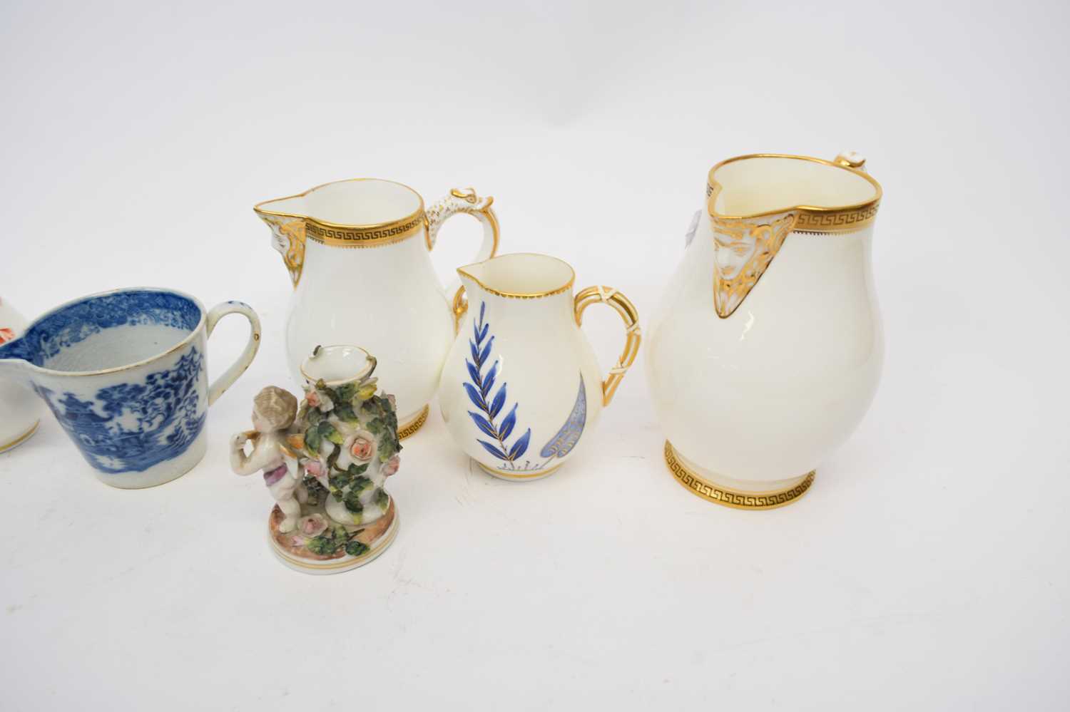 Group of ceramic jugs including Worcester examples - Image 3 of 3