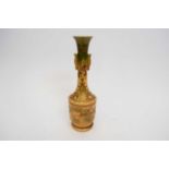 Satsuma vase with typical gilt decoration (repair to neck), 32cm high