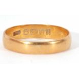 22ct gold wedding ring, Birmingham 1925, 3.0gms, size R