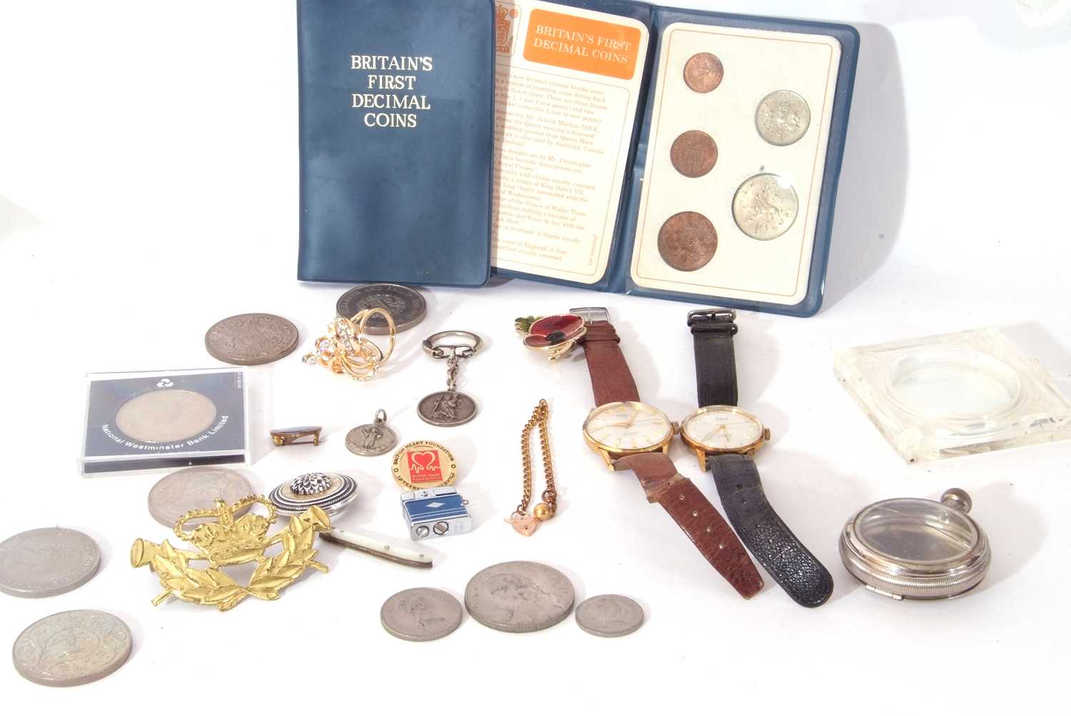 Mixed Lot to include two gents wrist watches, a Regency and Aviva example, a metal pocket watch case - Image 2 of 3