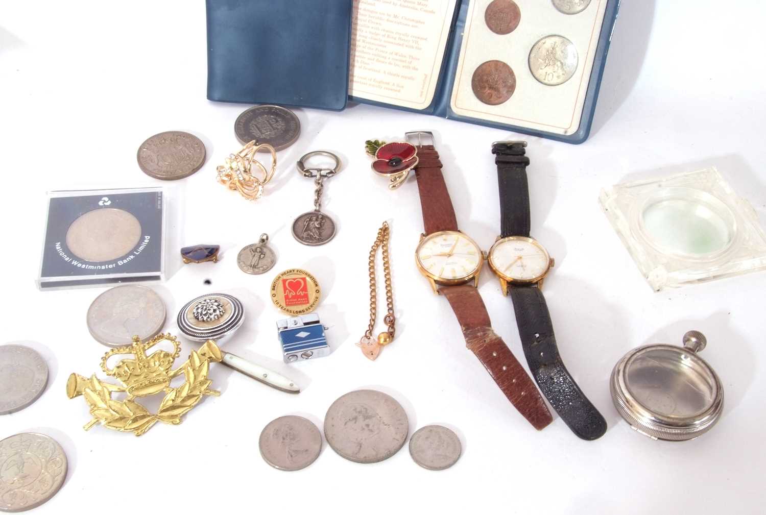 Mixed Lot to include two gents wrist watches, a Regency and Aviva example, a metal pocket watch case - Image 3 of 3
