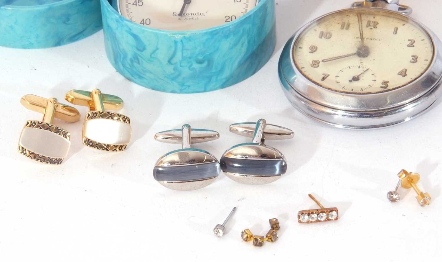 Mixed lot to include ladies wrist watches, scent bottle, Ingersoll pocket watch, etc - Image 2 of 5