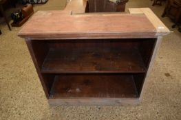 20TH CENTURY HARDWOOD BOOKCASE CABINET (A/F) 100CM WIDE