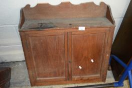 SMALL PINE TWO-DOOR WALL CABINET