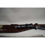 MODERN .22 AIR RIFLE WITH SCOPE AND CASE