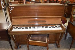 BERRY OF LONDON, UPRIGHT PIANO WITH ACCOMPANYING STOOL (2)