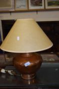 COUNTRY AND EASTERN COPPER TABLE LAMP