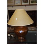 COUNTRY AND EASTERN COPPER TABLE LAMP