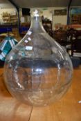 LARGE CLEAR GLASS CARBOY