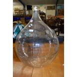 LARGE CLEAR GLASS CARBOY