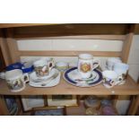 MIXED LOT VARIOUS ROYALTY COMMEMORATIVE CHINA WARES, EARLY 20TH CENTURY TO PRESENT DAY