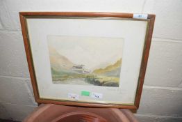 British School, early 20th century, 'Nature's Frontier', watercolour, initialed 'S.S.K', signed