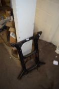 PAIR OF SINGER SEWING MACHINE CAST IRON SUPPORTS