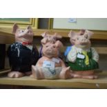 FIVE MIXED WADE NATWEST PIGGY BANKS