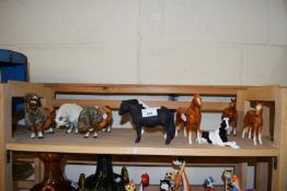 COLLECTION OF VARIOUS MODERN HORSE ORNAMENTS TO INCLUDE JOHN BESWICK