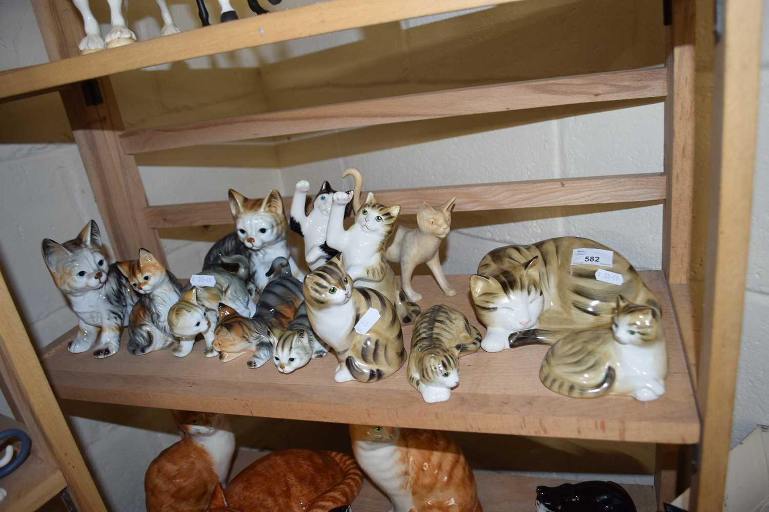 COLLECTION OF VARIOUS CAT ORNAMENTS TO INCLUDE 'JUST CATS AND FRIENDS'