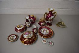 QUANTITY OF MODERN LIMOGES GILT DECORATED MINIATURE CHINA WARES