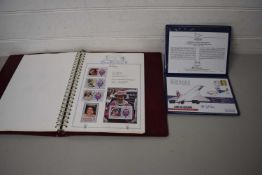 QUEEN ELIZABEETH II 60TH BIRTHDAY COMMEMORATIVE STAMPS AND A FURTHER CASED FAIRWELL TO CONCORDE