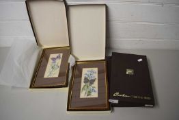 4 CASH'S OF COVENTRY COLLECTORS SERIES SILK PICTURES IN ORIGINAL BOXES