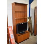 G-PLAN TEAK BOOKCASE CABINET 76CM WIDE