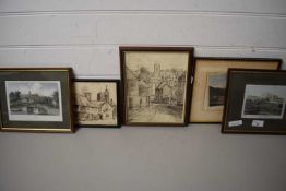 MIXED LOT OF PICTURES TO INCLUDE 19TH CENTURY ENGRAVINGS