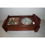 C WOOD & SONS GLAZED FRONT WALL CLOCK