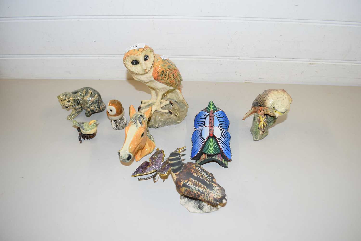 MIXED LOT: VARIOUS ASSORTED BIRD AND ANIMAL ORNAMENTS