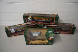 A COLLECTION OF EDDIE STOBART LORRIES BY CORGI IN ORIGINAL CASES