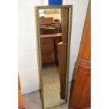 GILT FRAMED RECTANGULAR WALL MIRROR