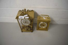 A SCHATZ MANTEL CLOCK AND ONE OTHER