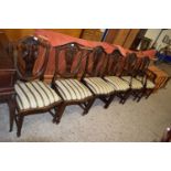 SET OF 6 SHIELD BACK DINING CHAIRS