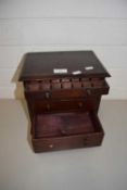 SMALL 4 DRAWER TABLETOP COLLECTORS CHEST