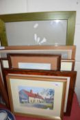 MIXED LOT: VARIOUS ASSORTED WATERCOLOURS AND OTHER PICTURES