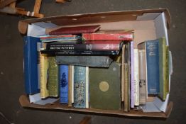 1 BOX MIXED BOOKS TO INCLUDE ANTIQUES INTEREST