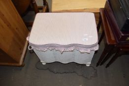 SMALL UPHOLSTERED BLANKET BOX, 50 CM WIDE