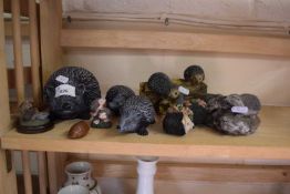 COLLECTION OF VARIOUS HEDGEHOG ORNAMENTS