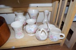 QUANTITY OF ALDRIDGE POTTERY VASES AND OTHER ITEMS