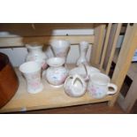 QUANTITY OF ALDRIDGE POTTERY VASES AND OTHER ITEMS