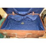 VINTAGE BROWN LEATHER SUITCASE