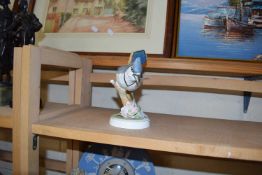 A CROWN STAFFORDSHIRE MODEL OF A BLUE JAY