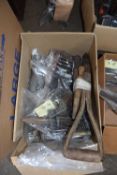 BOX OF ASSORTED VINTAGE TOOLS