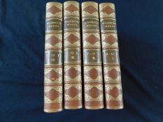 OLIVER GOLDSMITH: THE WORKS, ed Peter Cunninghan, London, John Murray, 1854, 4 vols, half crimson